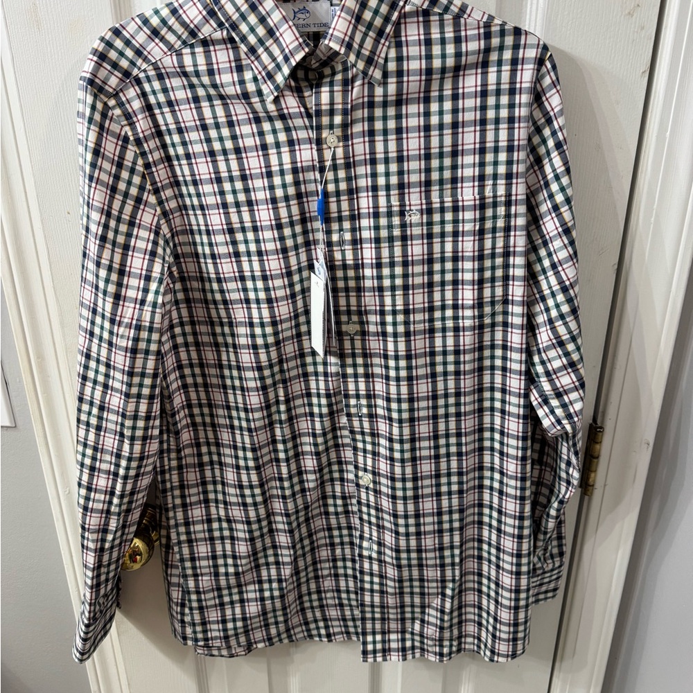 Southern Tide Multicolor Plaid Button-Down Shirt
